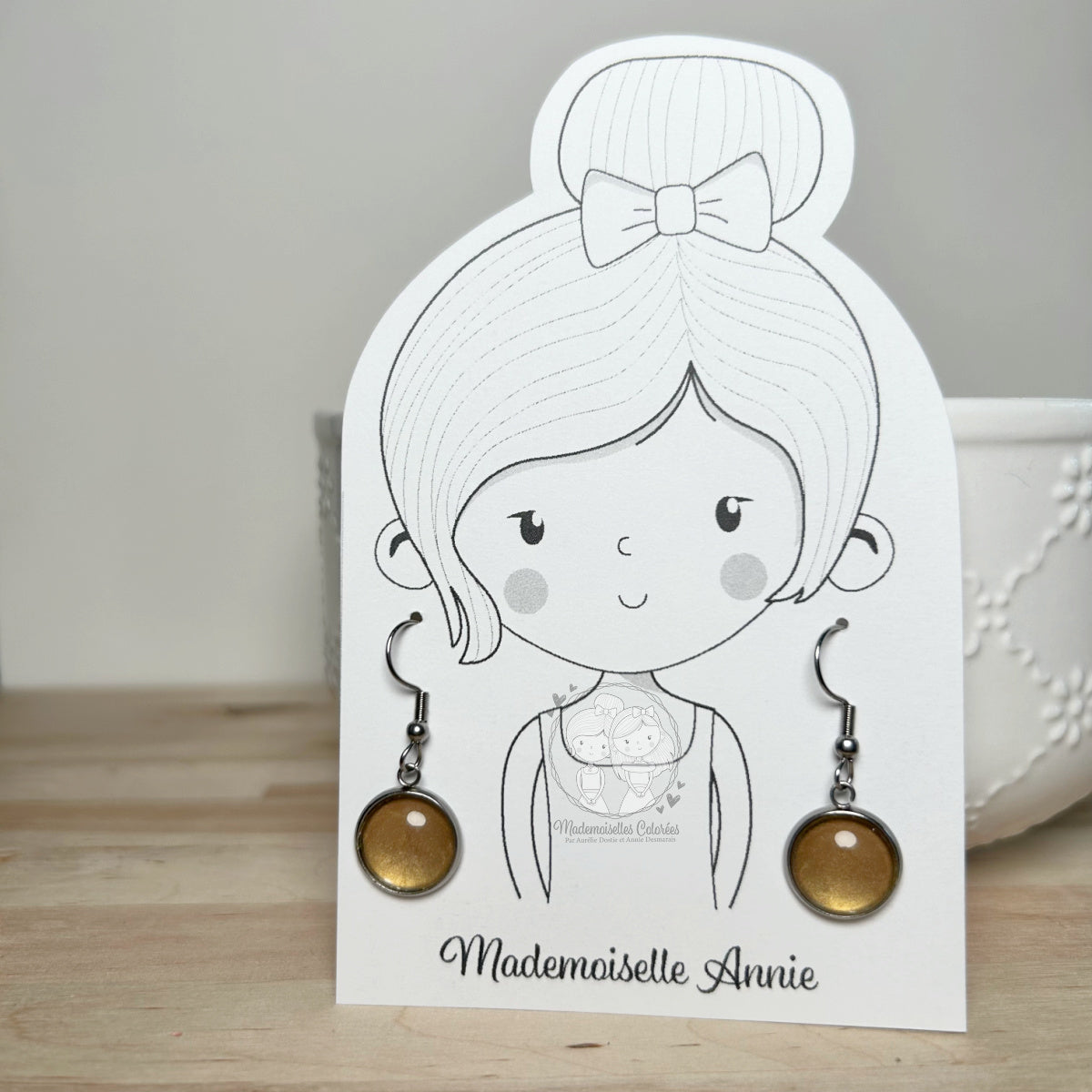 Boucle d'oreille pendante Gold